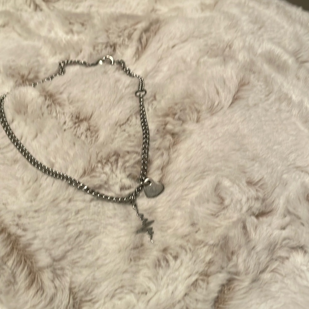 Silver plated anklet